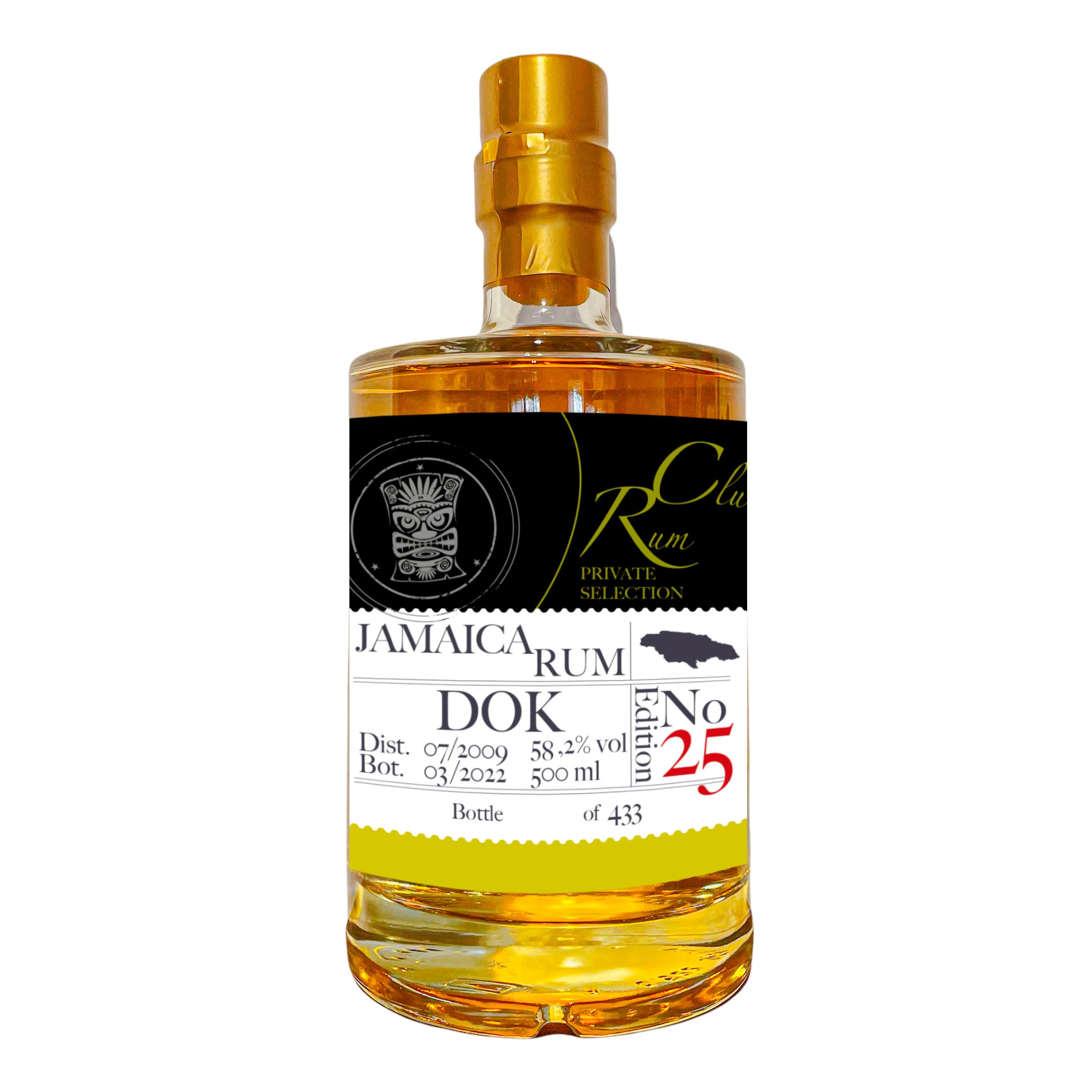 Rum Club Private Selection Edition 25 Jamaika Rum HD 2009 Marque DOK 58,2% vol.