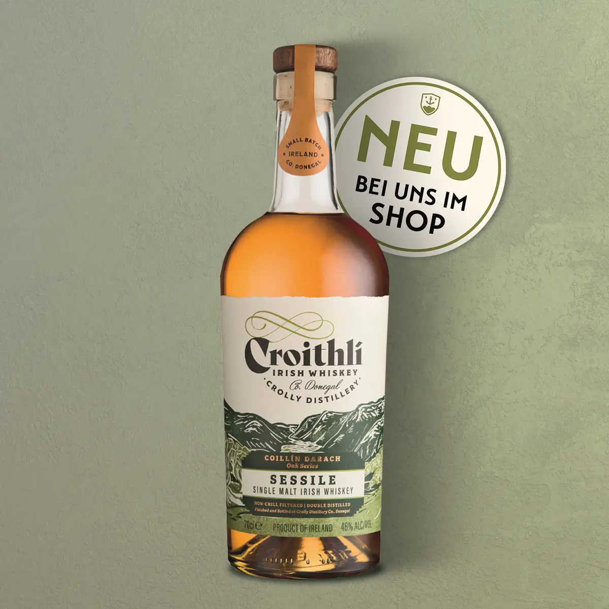 Croithli Sessile, Coillin Darach - Single Malt Irish Whiskey, 46% Vol.