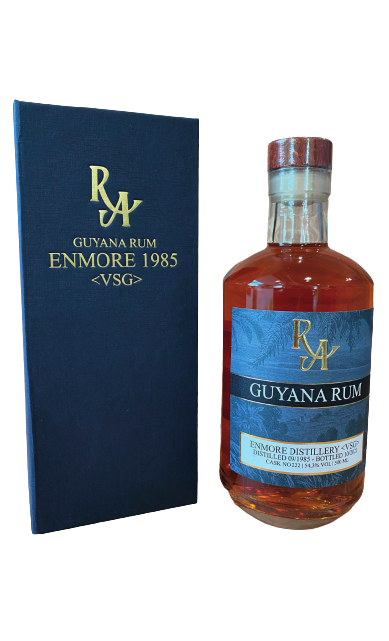 RA Rum Guyana Enmore Dist. 09/1985 - 10/2021 222 36 Jahre Versailles Single Wooden Vat Still (VSG)