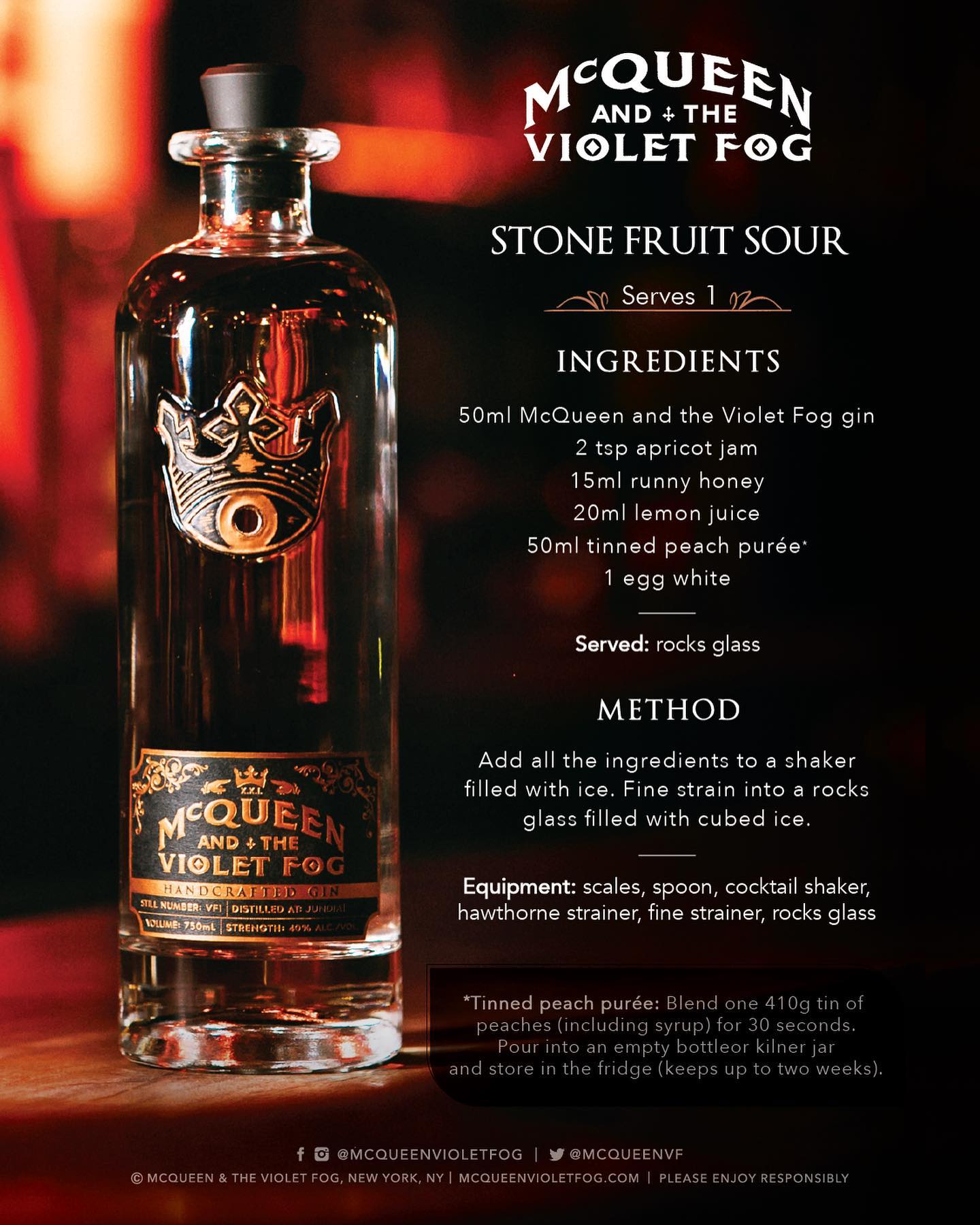 Gin Fog and the McQueen Violet