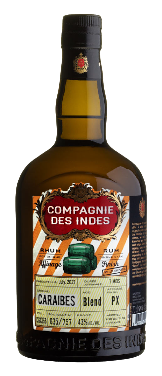 Compagnie des Indes Rum, Caraibes PX Cask Finish Rum Bottled for Perola