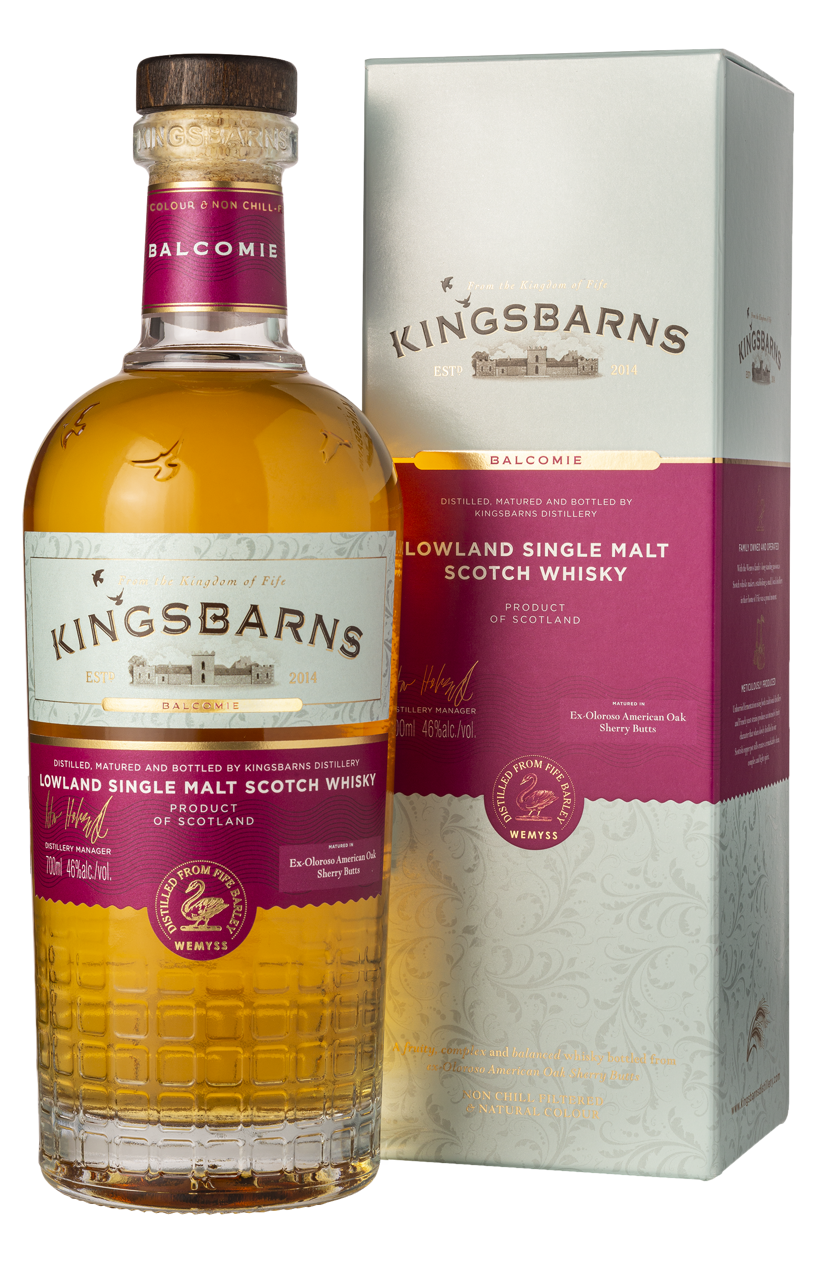Kingsbarns "Balcomie"  Lowland Single Malt Scotch Whisky