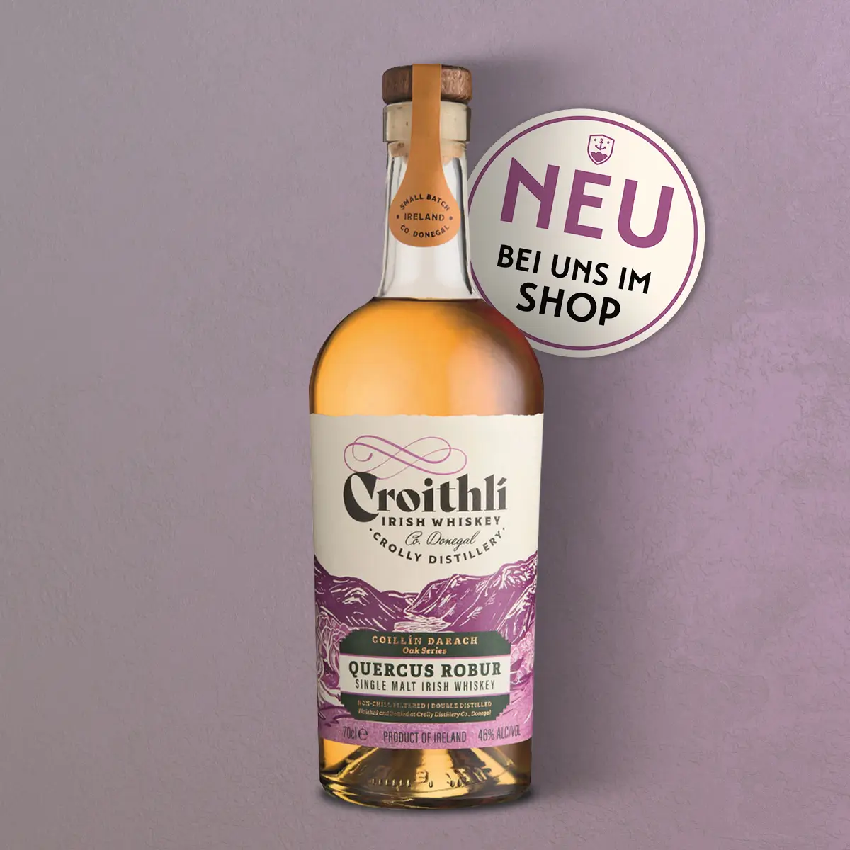 Croithli Quercus Robur, Coillin Darach - Single Malt Irish Whiskey, 46% Vol.