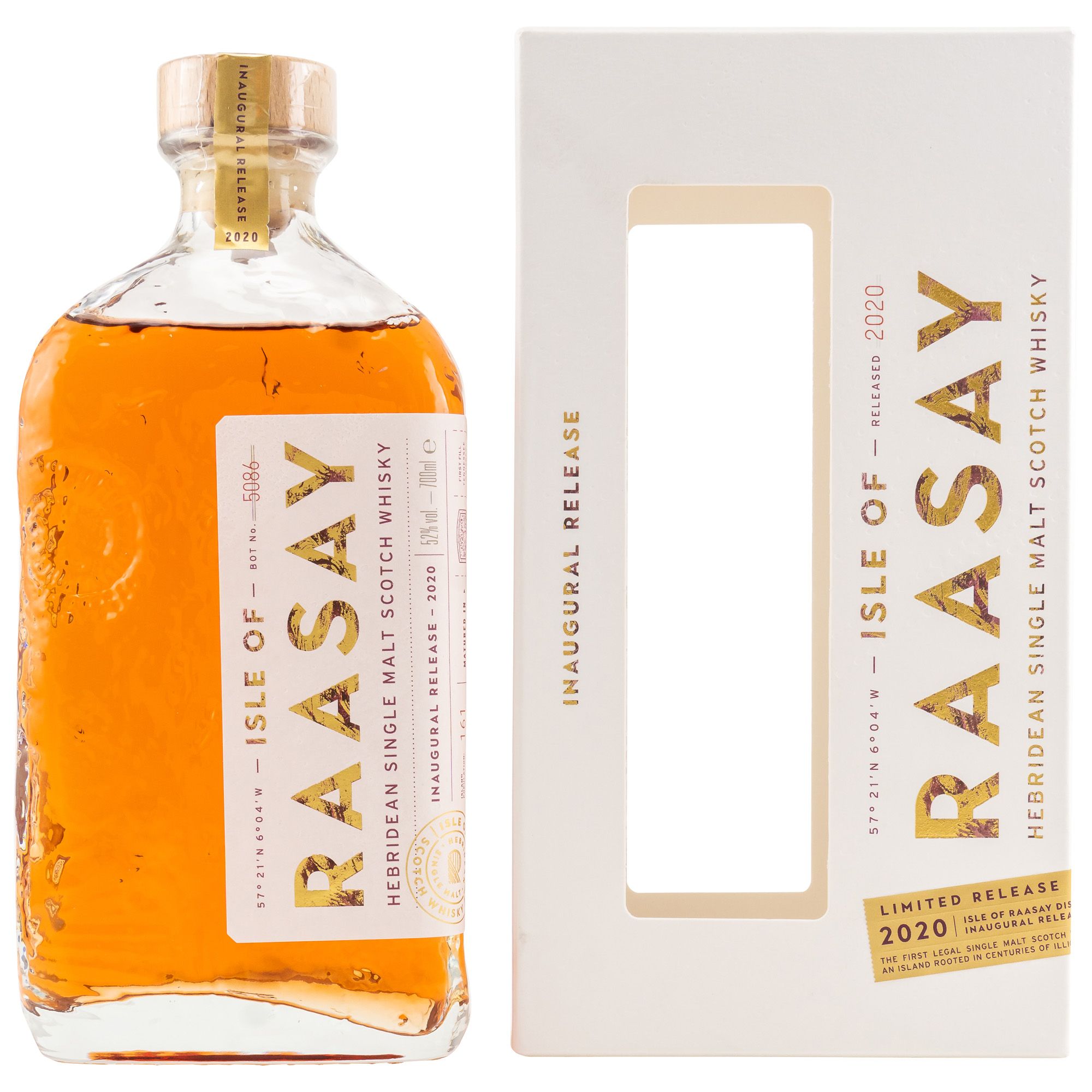 Isle of Raasay Single Malt Inaugural Release 2020 Hebridean Single Malt Scotch Whisky