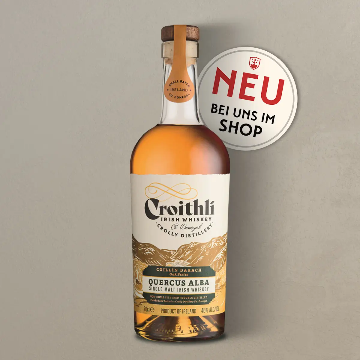 Croithli Quercus Alba, Coillin Darach - Single Malt Irish Whiskey, 46% Vol.