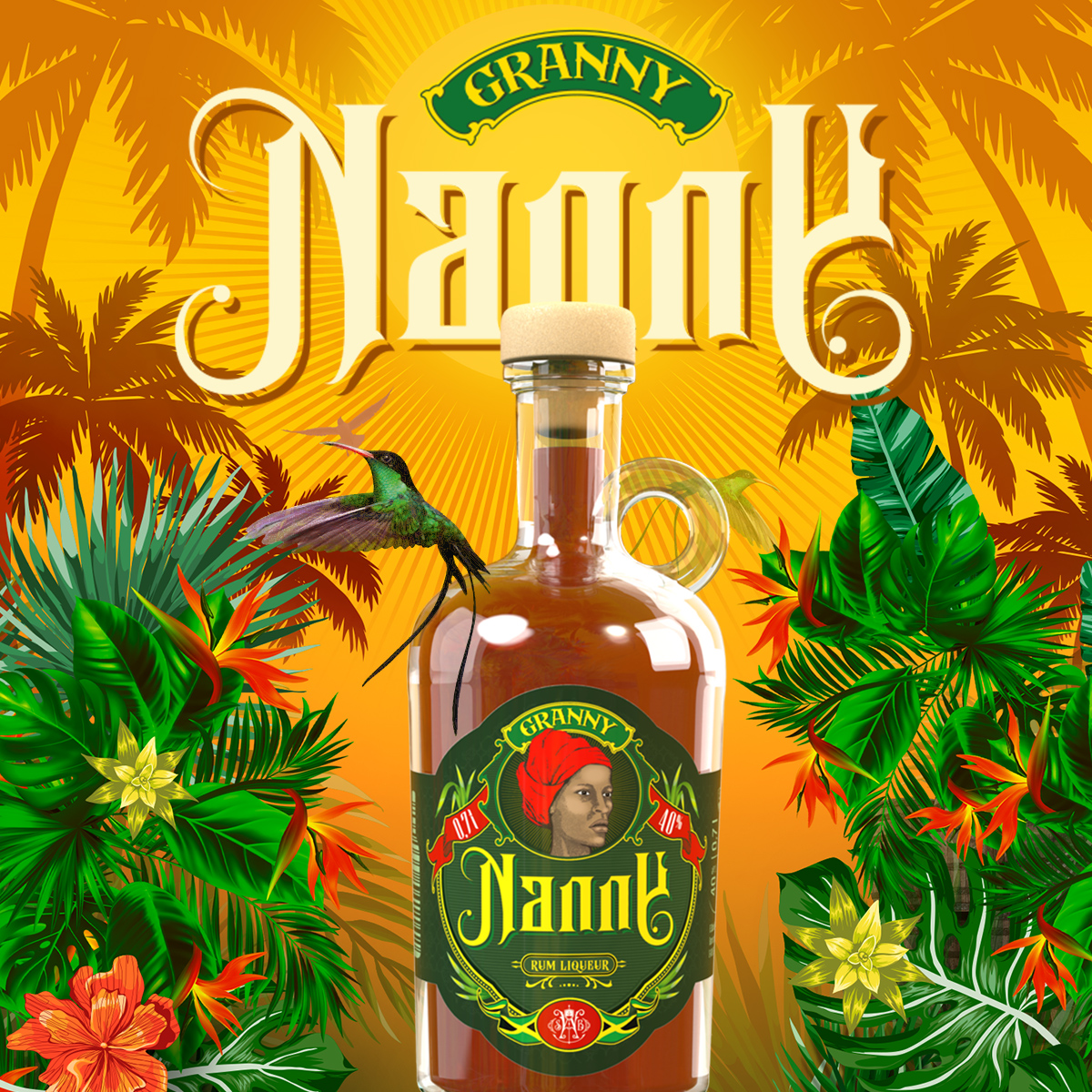 Granny Nanny - Rum-Likör 0,7l/ 40% Alc. Granny Nanny - Rum-Likör 0,7l/ 40% Alc.