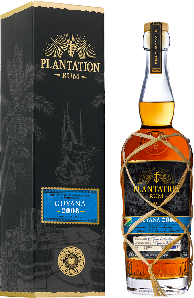 Plantation Rum Guyana 2008 Single Cask Collection 2020 Red Pineau des Charentes Cask Finish