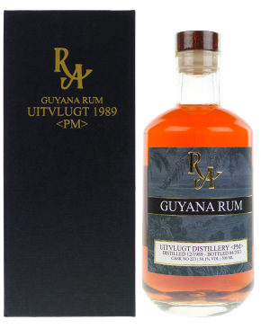 RA Rum Guyana  Uitvlugt PM Cask Rum 1989 31 Jahre - Rum Artesanal