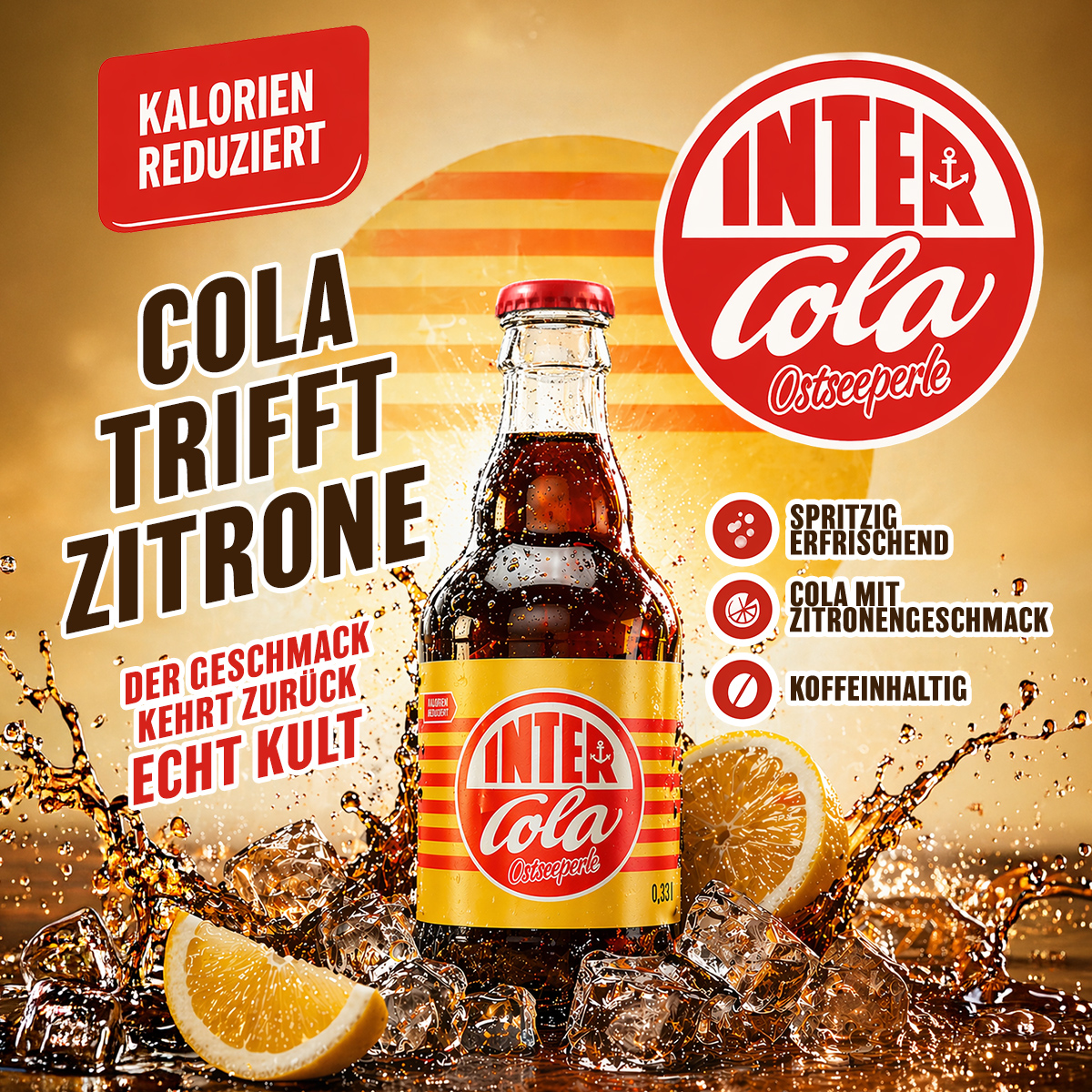 INTER Cola -  Die Cola mit Zitronengeschmack
